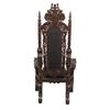 Design Toscano The Lord Raffles Leather Lion Throne Chair AF51207